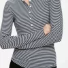 Ribbed Henley Top Ribbed Henley Top