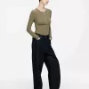 Ribbed Henley Top Ribbed Henley Top