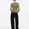 Ribbed Henley Top Ribbed Henley Top