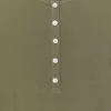 Ribbed Henley Top Ribbed Henley Top