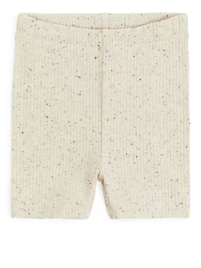 Ribbed Jersey Bicycle Shorts, Set of 2