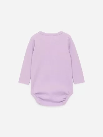 Ribbed Long-Sleeve Bodysuit