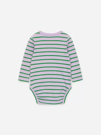 Ribbed Long-Sleeve Bodysuit