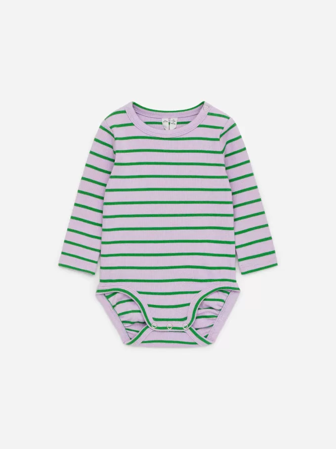 Ribbed Long-Sleeve Bodysuit Ribbed Long-Sleeve Bodysuit