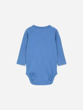 Ribbed Long-Sleeve Bodysuit