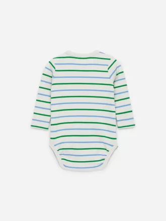 Ribbed Long-Sleeve Bodysuit