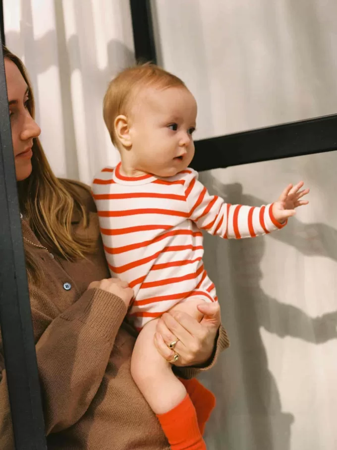 Ribbed Long-Sleeve Bodysuit Ribbed Long-Sleeve Bodysuit