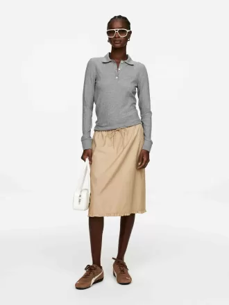 Ribbed Polo Shirt