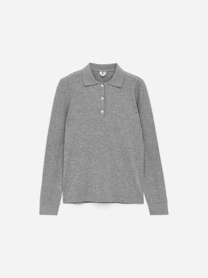 Ribbed Polo Shirt
