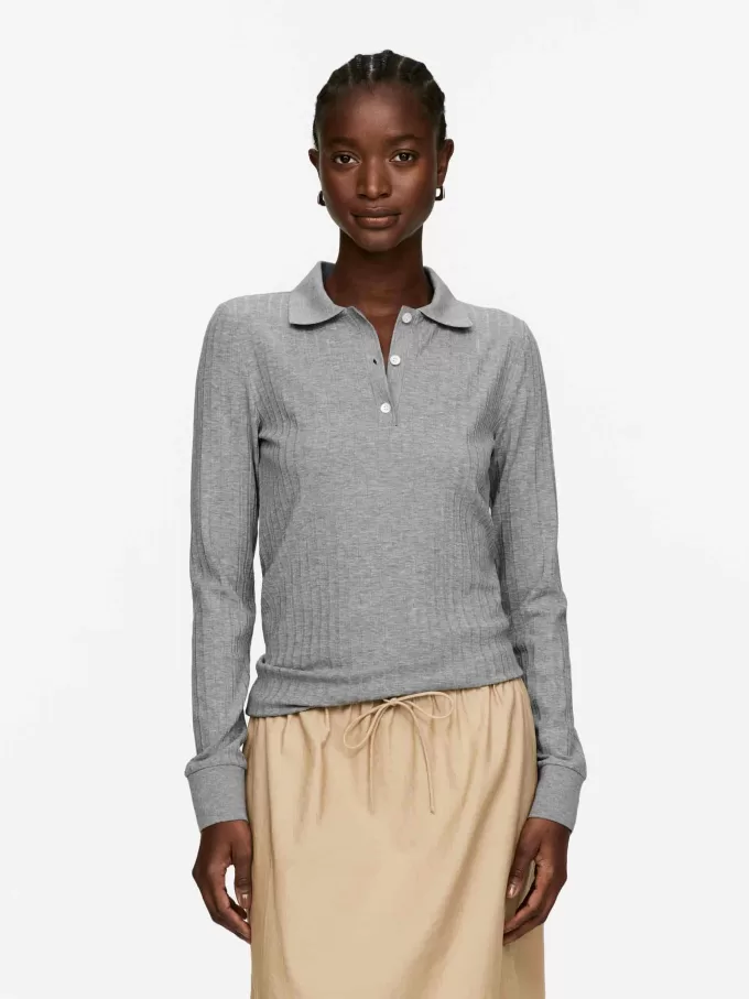 Ribbed Polo Shirt