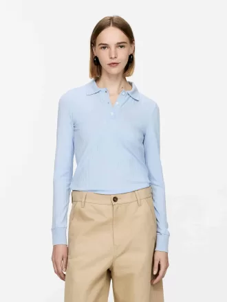 Ribbed Polo Shirt