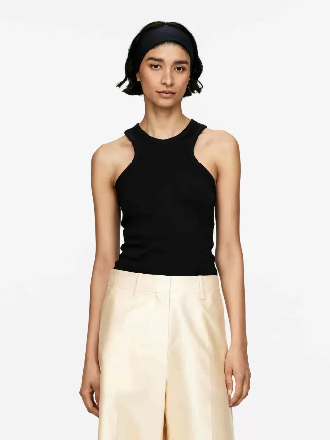 Ribbed Racer Tank