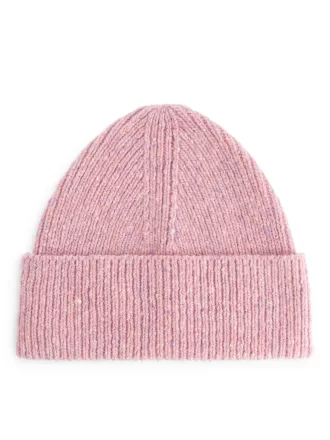 Ribbed Wool-Blend Beanie
