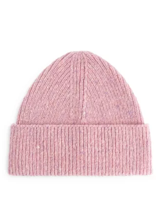 Ribbed Wool-Blend Beanie