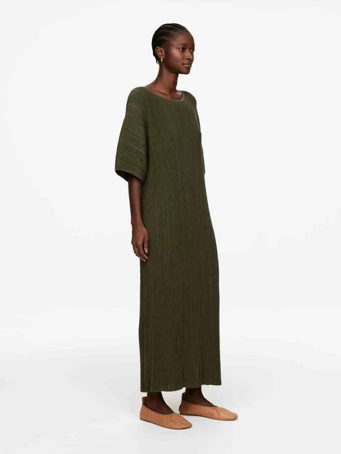 Ripple-Knit Dress