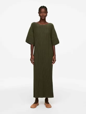 Ripple-Knit Dress