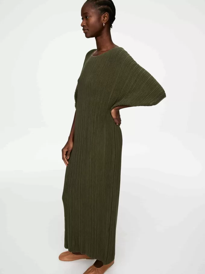 Ripple-Knit Dress