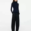 Roll-Neck Wool Top