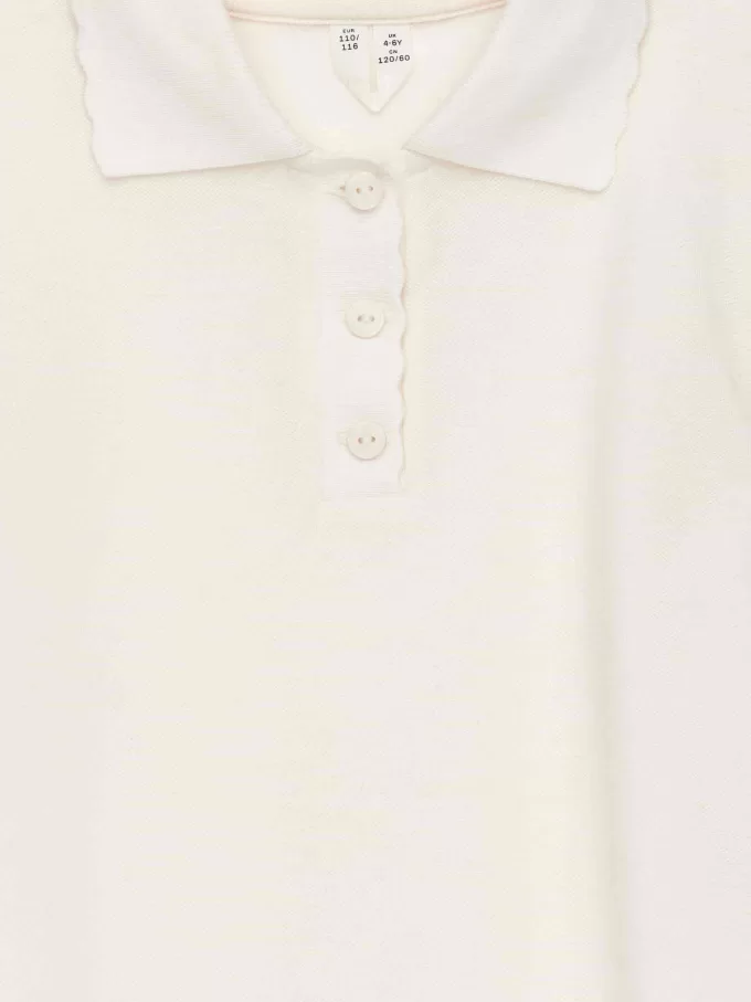 Scallop Edge Polo Shirt