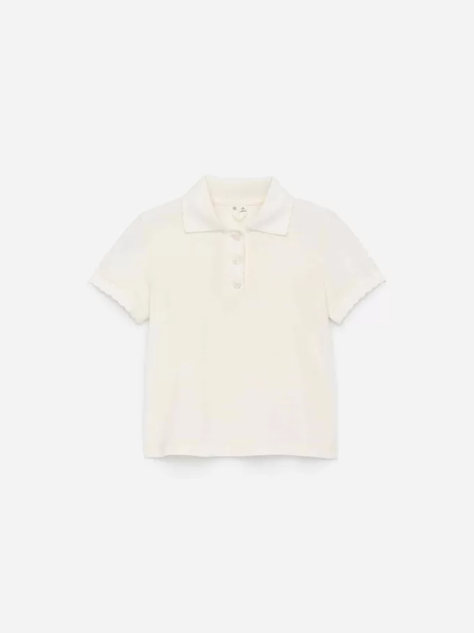 Scallop Edge Polo Shirt