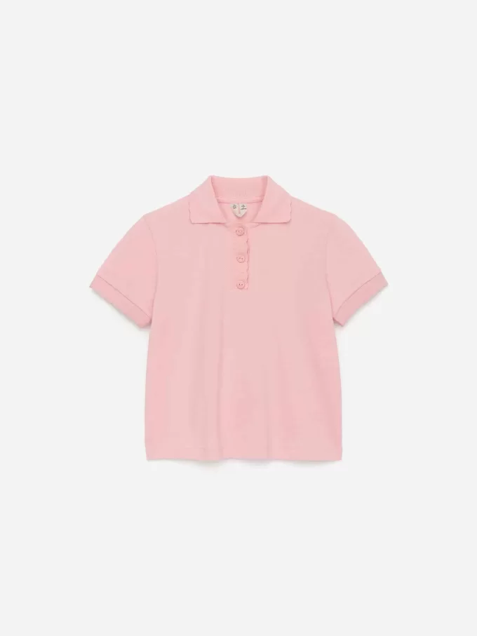 Scallop Edge Polo Shirt