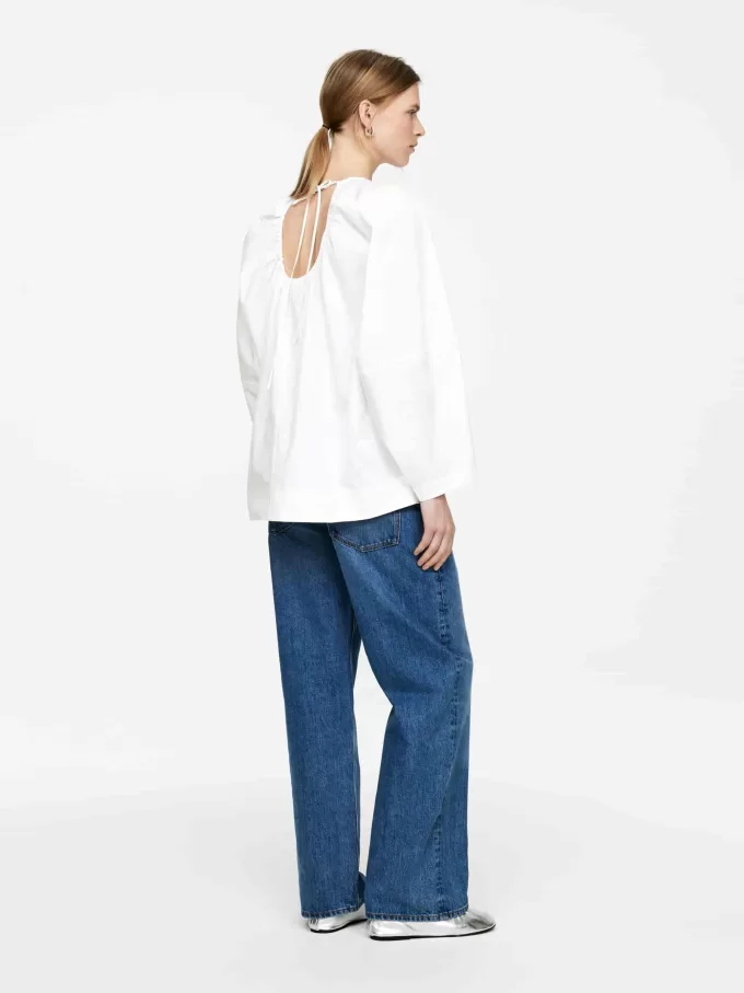 Scoop-Back Blouse