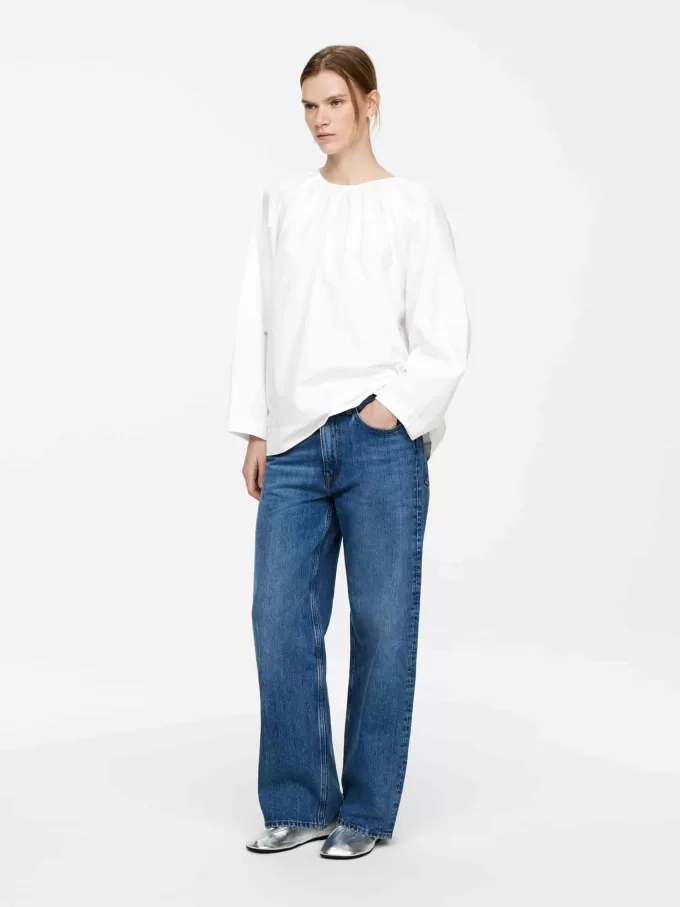 Scoop-Back Blouse
