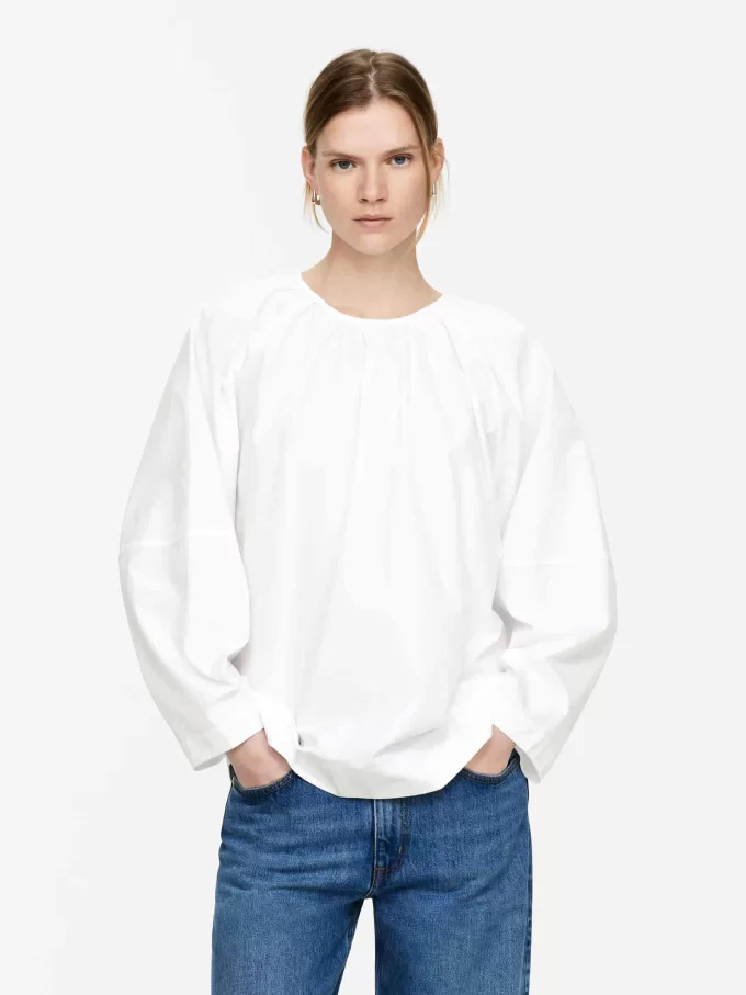 Scoop-Back Blouse