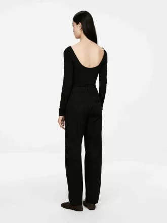 Scoop-Neck Jersey Top