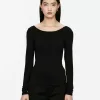 Scoop-Neck Jersey Top