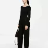 Scoop-Neck Jersey Top