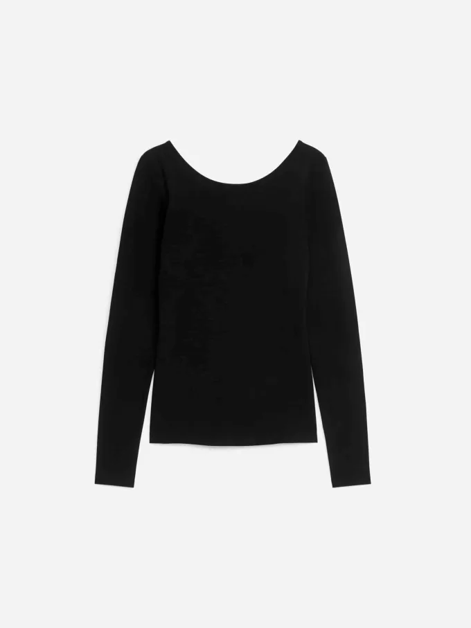 Scoop-Neck Jersey Top