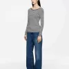 Scoop-Neck Jersey Top