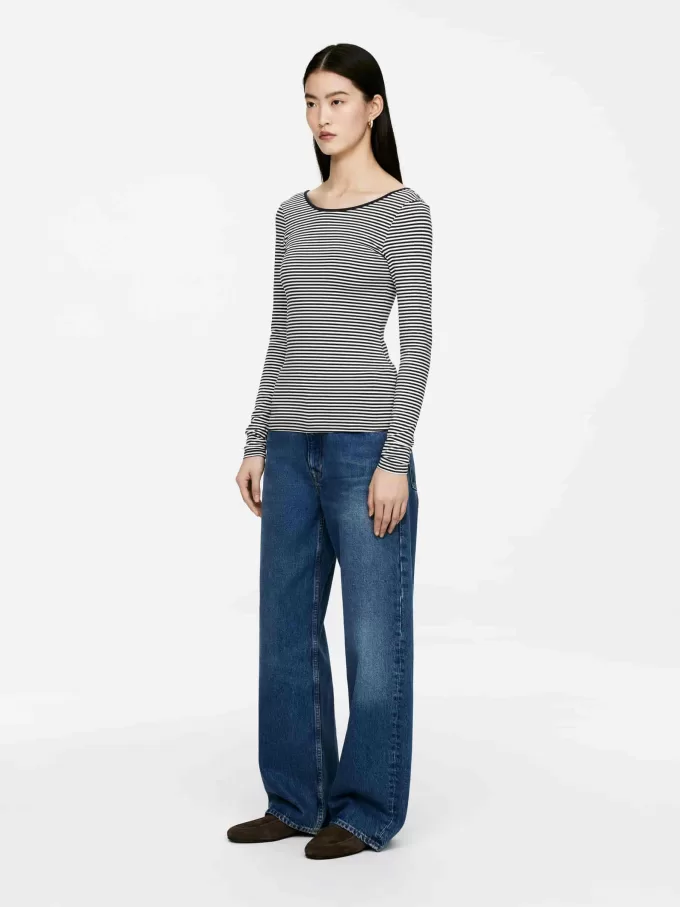 Scoop-Neck Jersey Top