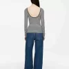 Scoop-Neck Jersey Top