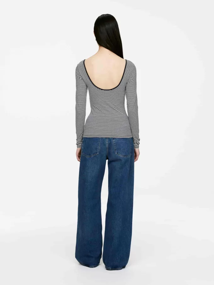 Scoop-Neck Jersey Top