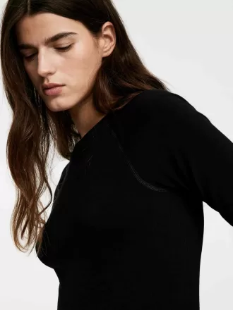 Seamless Wool-Blend Top