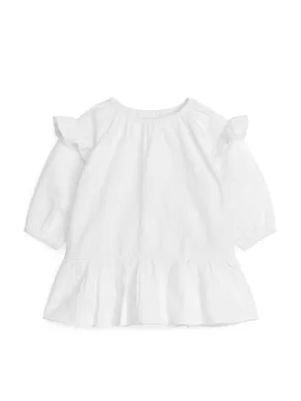Seersucker Frill Dress