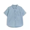 Short-Sleeve Denim Shirt