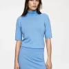 Short-Sleeve Roll-Neck Jumper