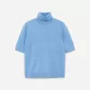 Short-Sleeve Roll-Neck Jumper