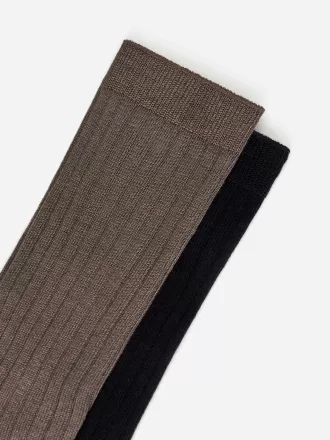 Silk-Blend Socks Set of 2