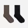 Silk-Blend Socks Set of 2