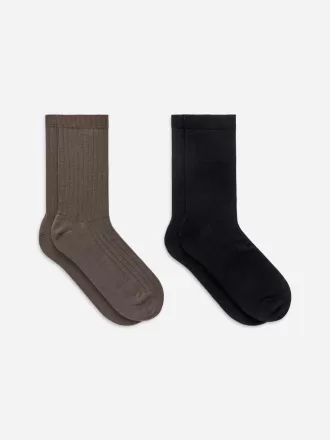 Silk-Blend Socks Set of 2