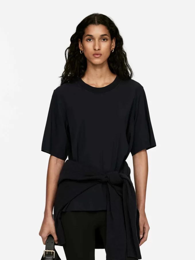 Silk-Crepe T-Shirt