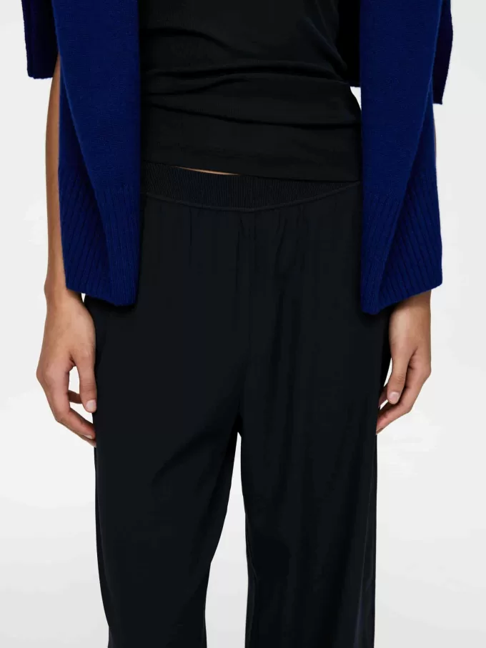 Silk-Crepe Trousers