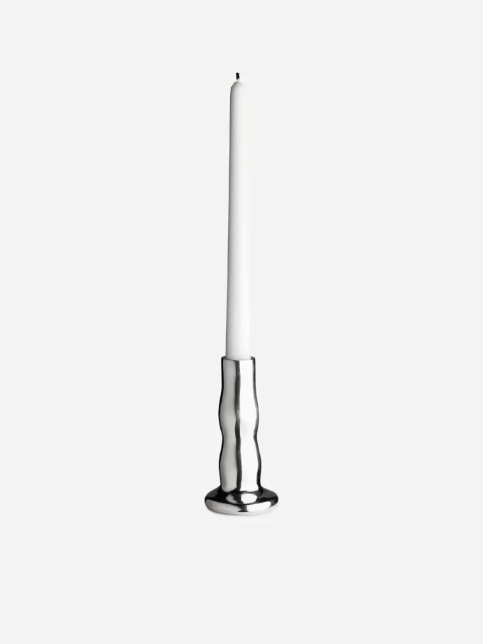 Silver-Plated Candle Holder 13 cm
