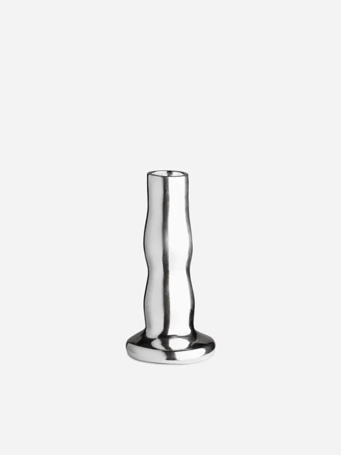 Silver-Plated Candle Holder 13 cm