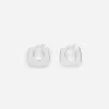 Silver-Plated Hoop Earrings