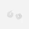 Silver-Plated Hoop Earrings